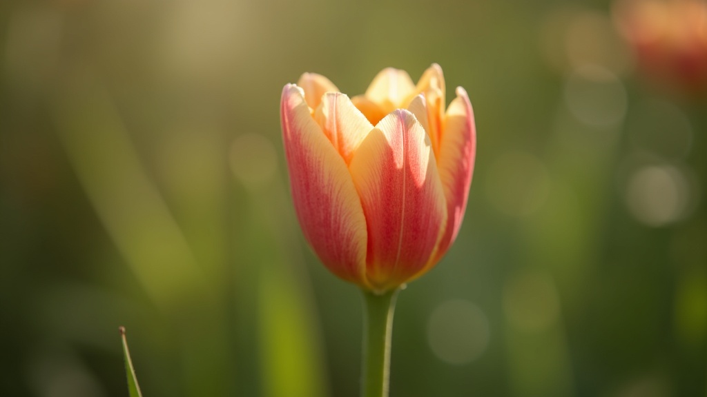 Close-up macro photo of a flower blooming with blurred background